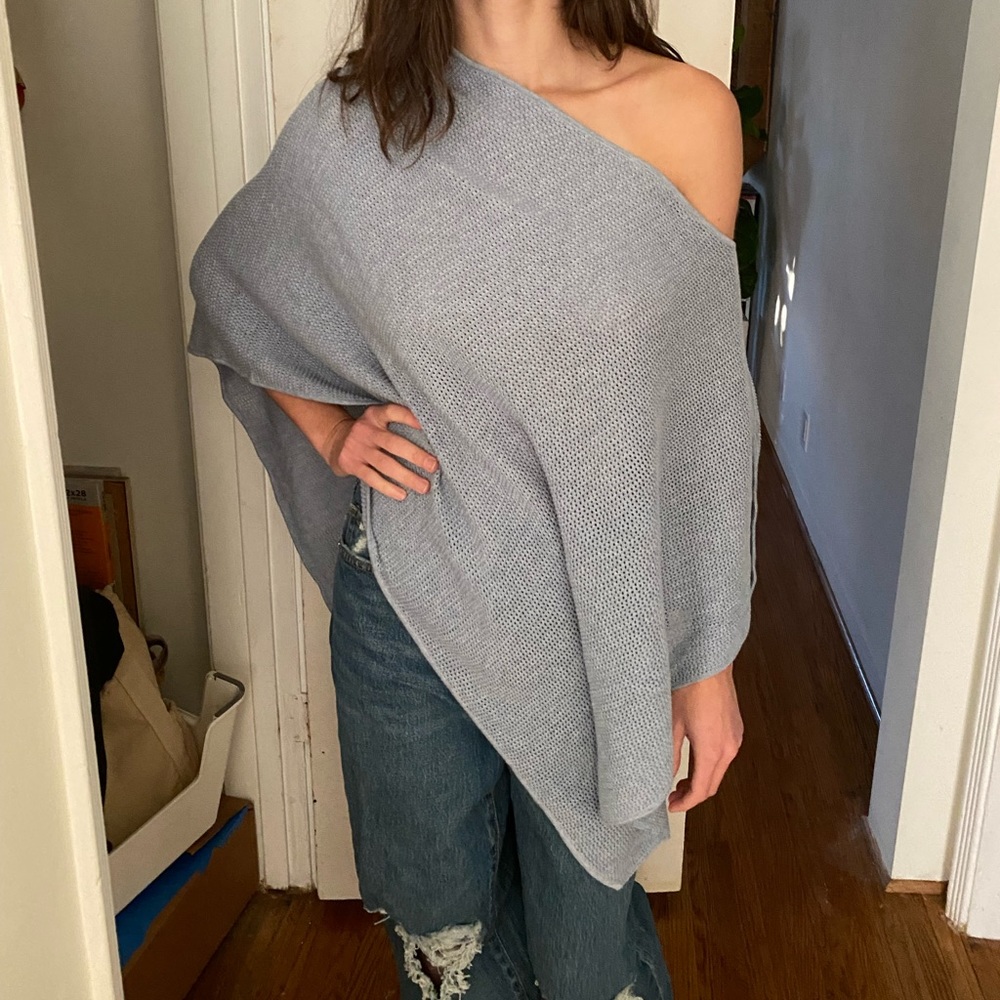 Planet Blue Off-Shoulder Shawl